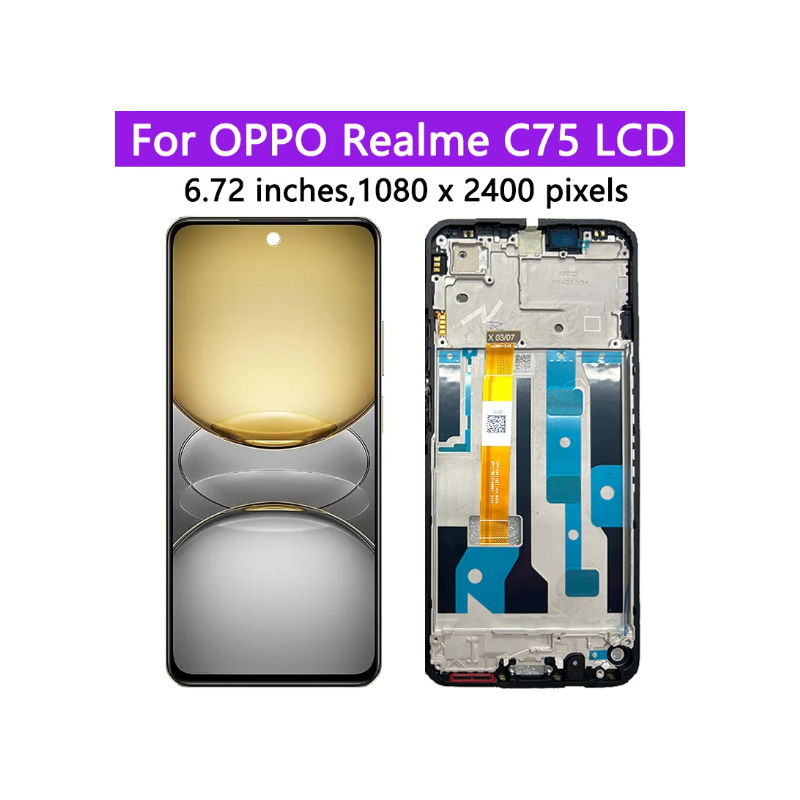 DISPLAY REALME C75 ORIGINAL CON MARCO DISPLAY REALME C75 ORIGINAL CON MARCO