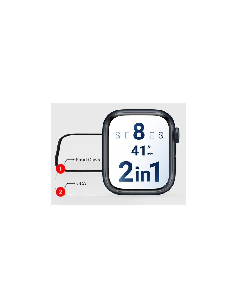 GLASS CON OCA APPLE WATCH S8 41MM