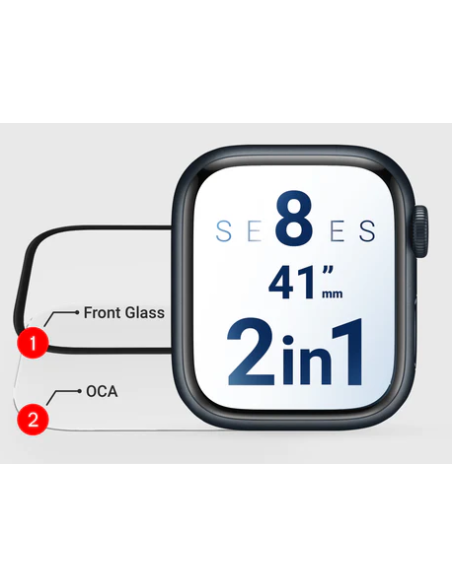 GLASS CON OCA APPLE WATCH S8 41MM
