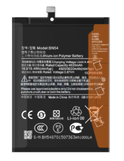 BATERIA PARA XIAOMI BN54 PARA REDMI NOTE 9 / REDMI NOTE 9T