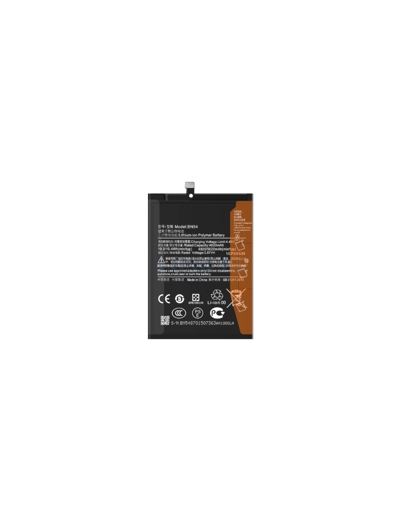 BATERIA BN54 PARA REDMI NOTE 9 / REDMI NOTE 9T
