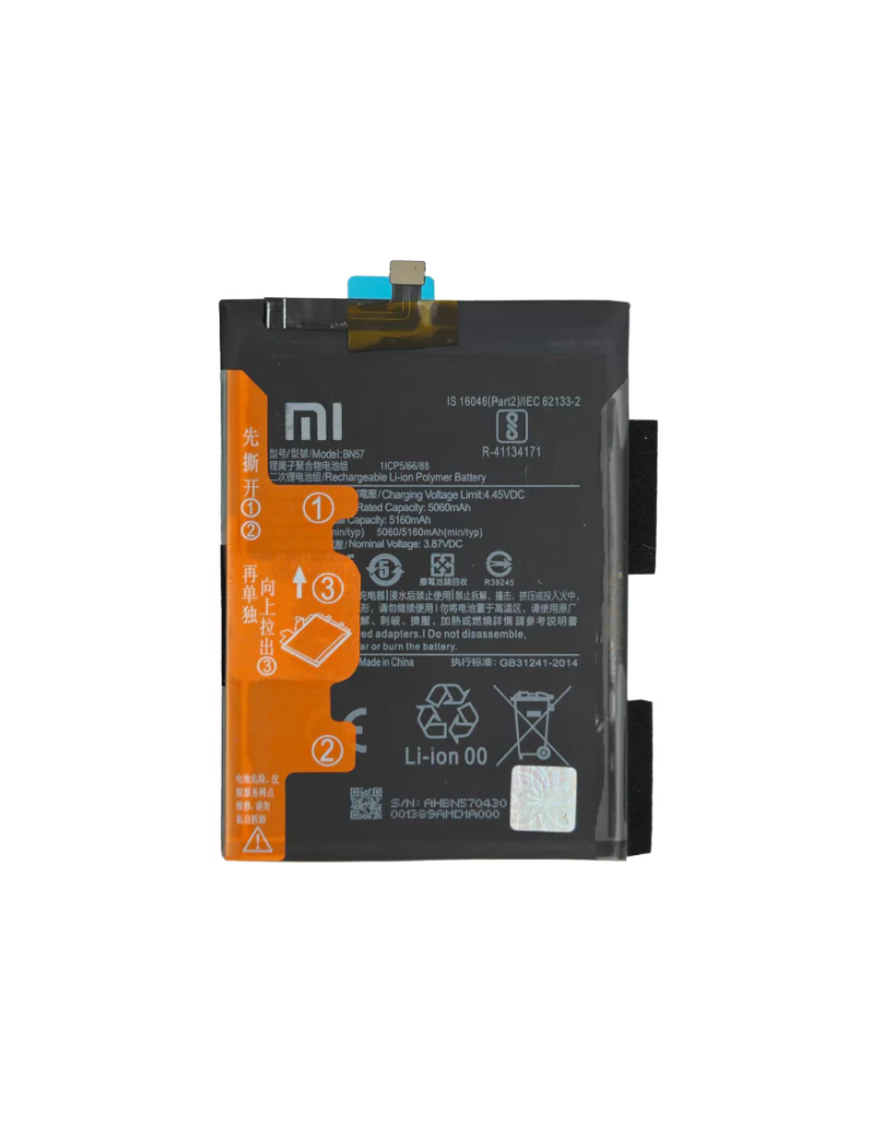 BATERIA PARA XIAOMI BN57 / POCO X3 / POCO X3 PRO