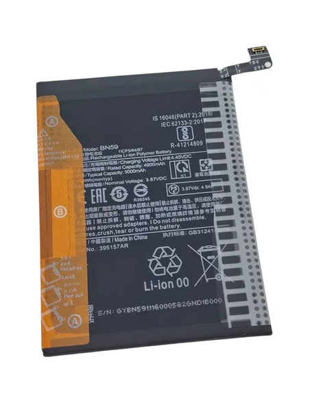 BATERIA PARA XIAOMI BN59 / REDMI NOTE 10 4G / REDMI NOTE 10S / POCO M5S