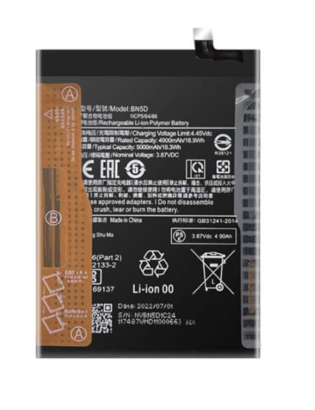 BATERIA PARA XIAOMI BN5D / REDMI NOTE 11S 45 / 5G