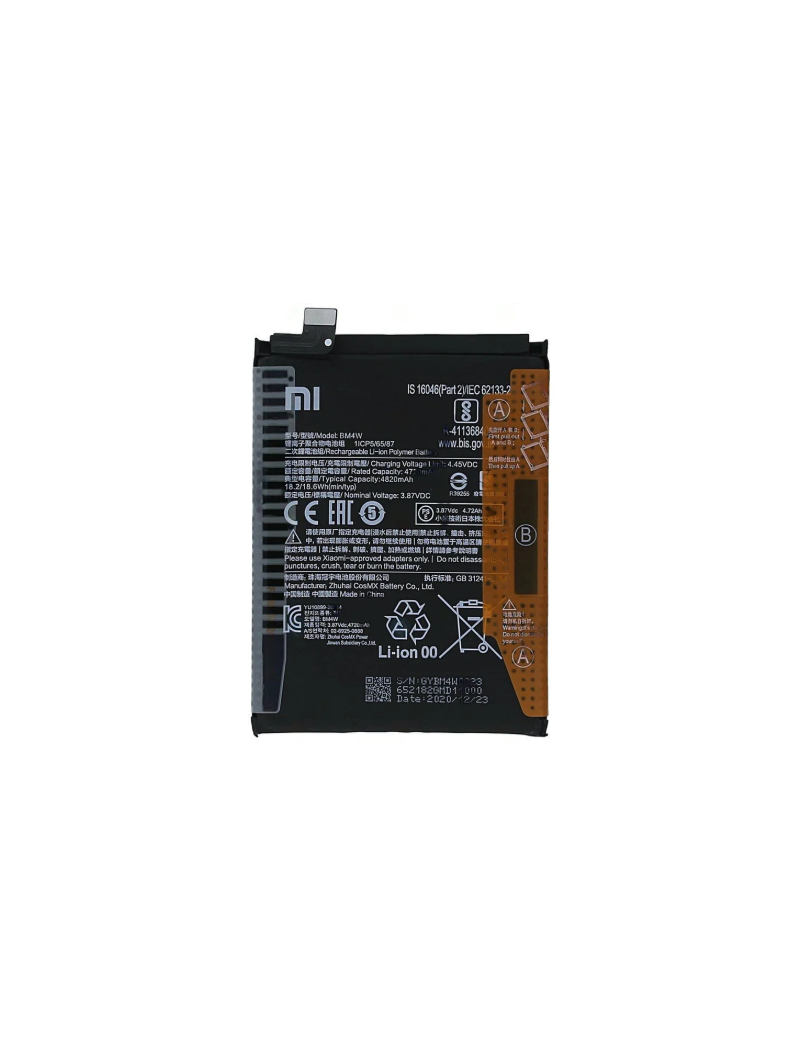 BATERIA PARA XIAOMI BM4W / REDMI NOTE 9 PRO