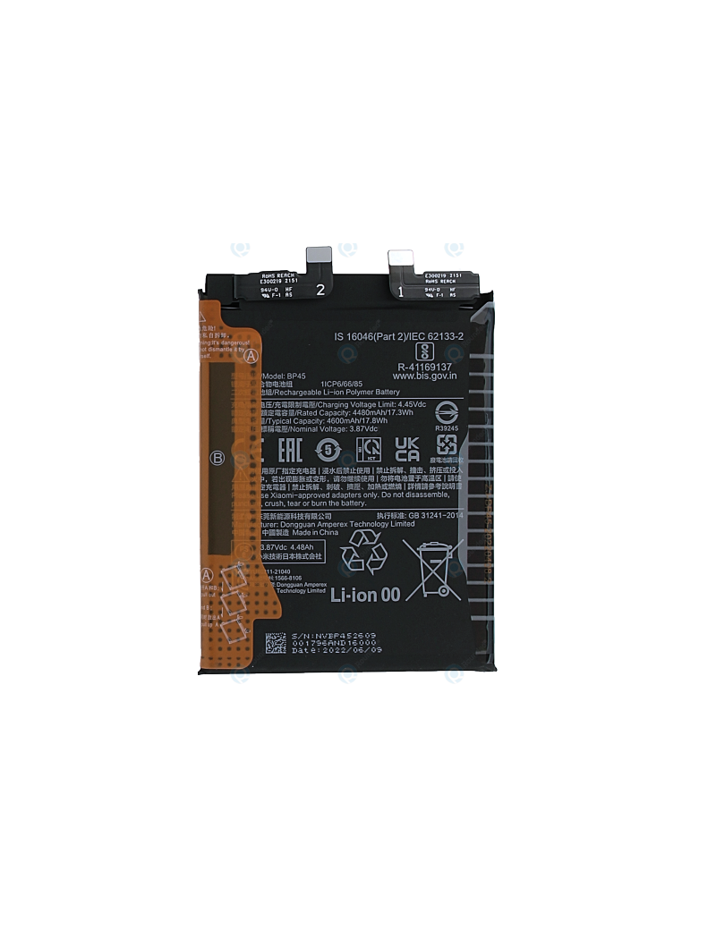 BATERIA PARA XIAOMI BP45 / MI 12 PRO / XIAOMI 12S PRO / XIAOMI 12 PRO