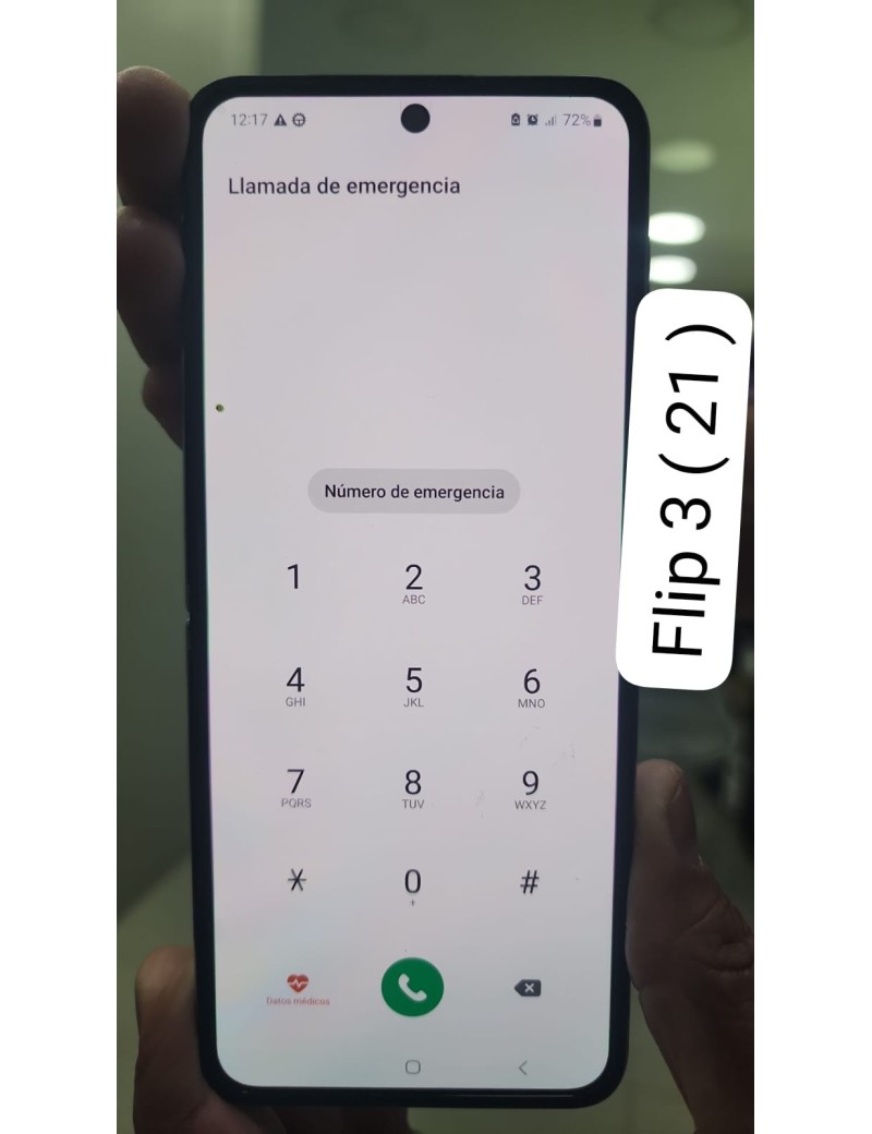 DISPLAY SAMSUNG FLIP 3 CON LEVE DETALLE