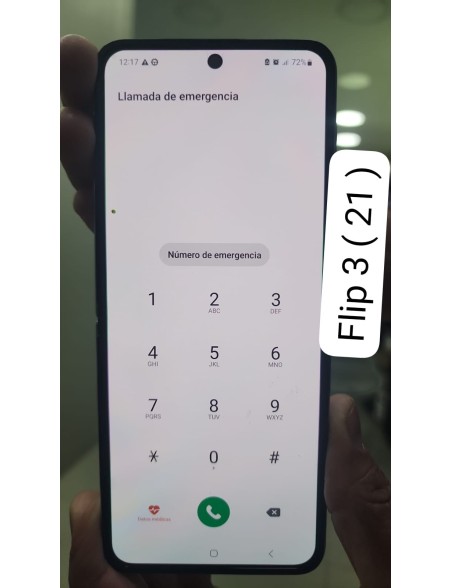 DISPLAY SAMSUNG FLIP 3 CON LEVE DETALLE