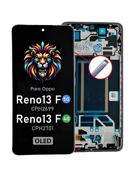 DISPLAY OPPO RENO 13F OLED CON MARCO