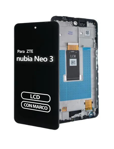 DISPLAY ZTE NUBIA NEO 3 5G ORIGINAL CON MARCO