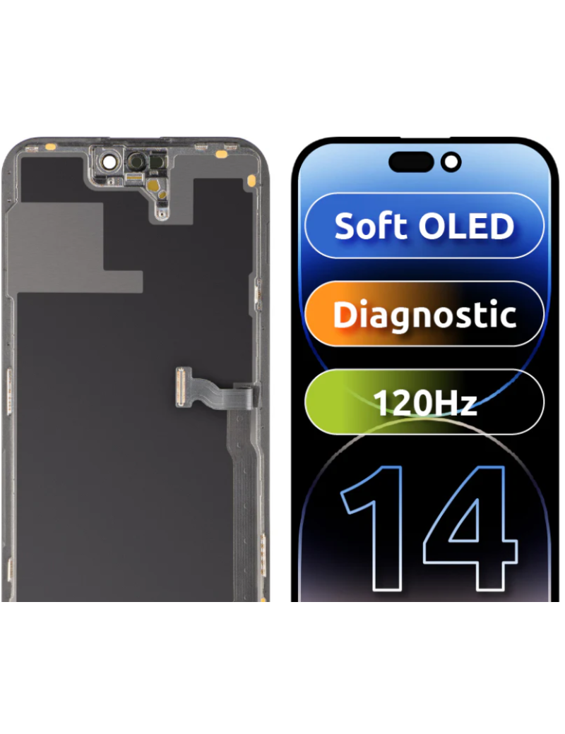 DISPLAY IPHONE 14 OLED DIAGNOSTIC ( REMUEVA PIEZA DESCONOCIDA )