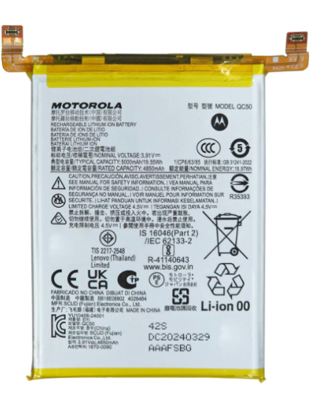 BATERIA MOTO EDGE 50 FUSION QC50 ORIGINAL