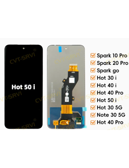 DISPLAY INFINIX HOT 30 5G /HOT 40I/HOT 40 PRO/HOT 50I/NOTE 30 5G/HOT 40 PRO/ SPARK 10 PRO/SPARK 20 PRO/POVA 5 /POVA 5 PRO