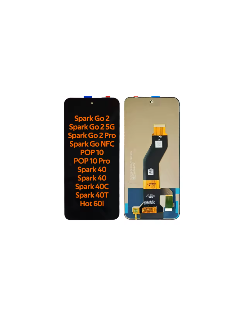 DISPLAY TECNO SPARK 40 4G / SPARK 40 C / SPARK 40 T / INFINIX HOT 60I / SPARK GO 2 / SPARK G0 2 5G / SPARK GO 2 PRO /  POP 10