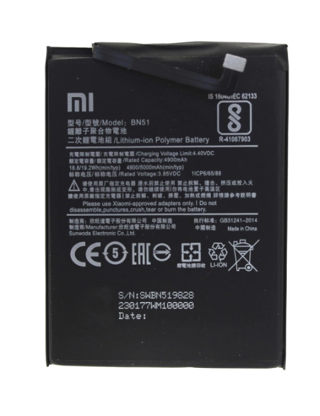 BATERIA BN51 PARA XIAOMI REDMI 8 / REDMI 8A