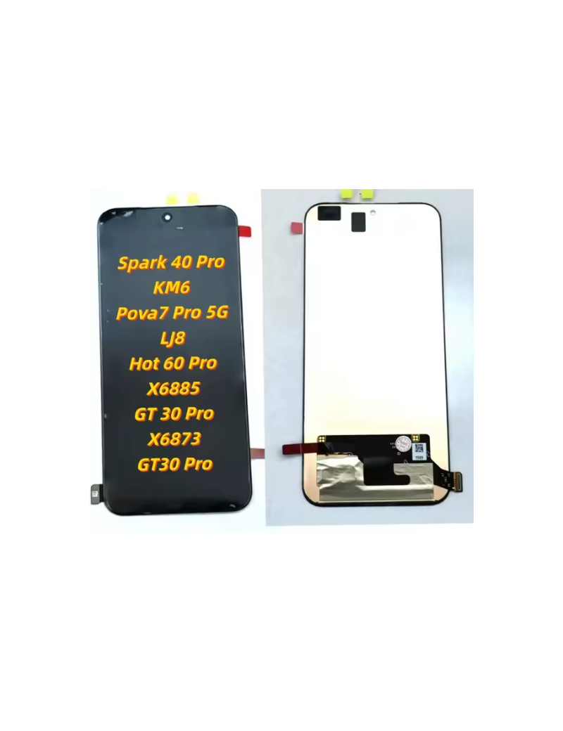 DISPLAY TECNO SPARK 40 PRO 5G / POVA 7 PRO 5G / HOT 60 PRO / INFINIX GT 30 PRO ORIGINAL SIN MARCO