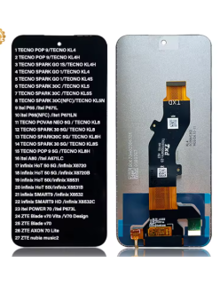 DISPLAY TECNO SPARK 30C / SPARK GO 1 / SPARK 30 5G / INFINIX HOT 50 5G / HOT 50I / SMART 9 / V70 LITE / V70 VITA / V70 / NUBIA M