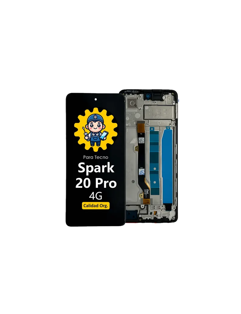 DISPLAY TECNO SPARK 20 PRO 4G ORIGINAL CON MARCO