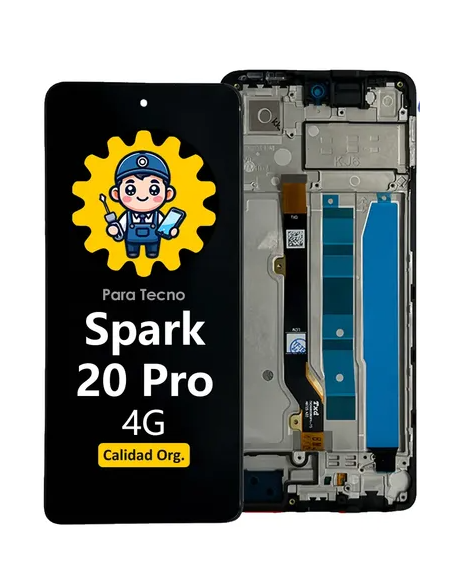 DISPLAY TECNO SPARK 20 PRO 4G ORIGINAL CON MARCO