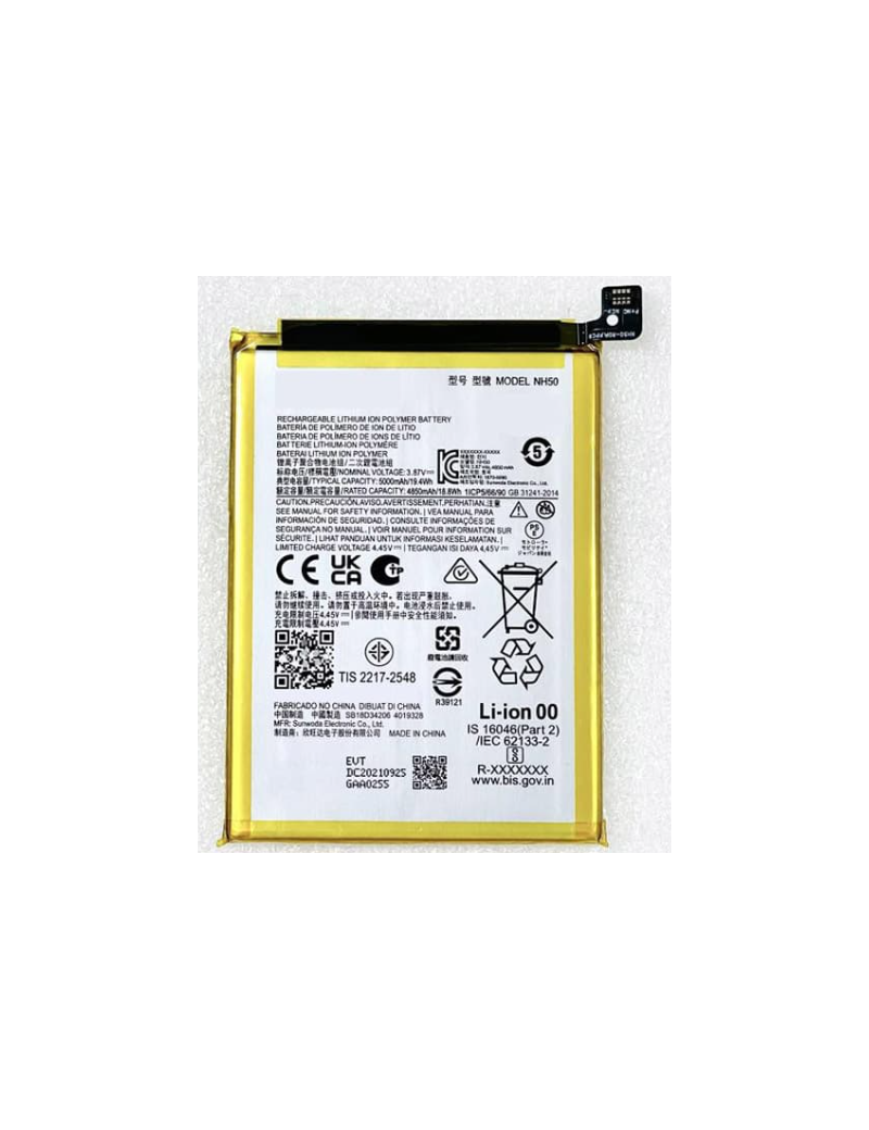 BATERIA MOTOROLA NH50 ORIGINAL MOTO G22 / MOTO E13 / MOTO E32 / MOTO G53