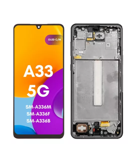 DISPLAY SAMSUNG A33 ORIGINAL CON MARCO