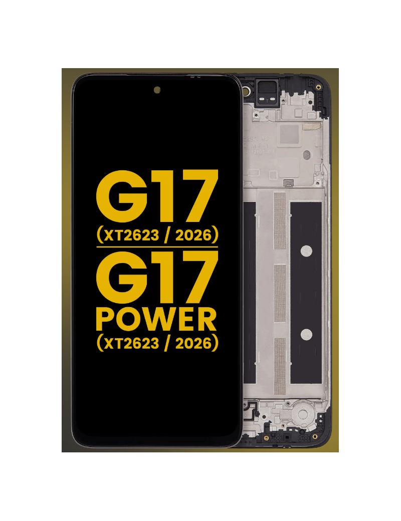DISPLAY MOTO G17 / MOTO G17 POWER ORIGINAL CON MARCO