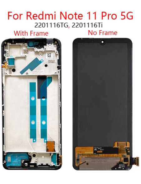 DISPLAY XIAOMI REDMI NOTE 11 PRO ORIGINAL CON MARCO