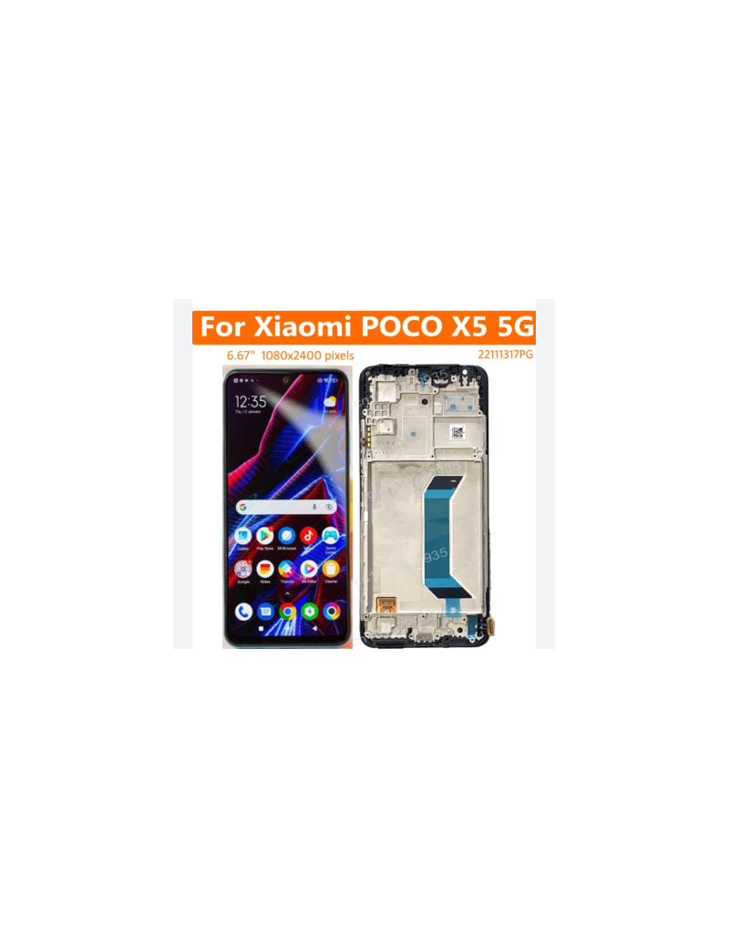 DISPLAY POCO X5 OLED CON MARCO
