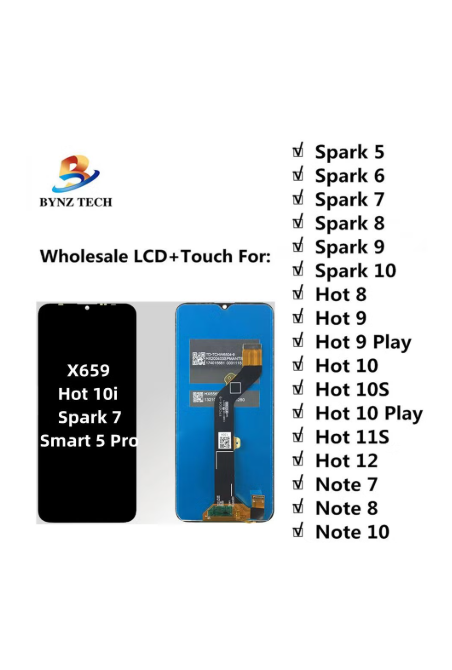 DISPLAY TECNO SPARK 30C / SPARK GO 1 / SPARK 30 5G / INFINIX HOT 50 5G / HOT 50I / SMART 9 / V70 LITE / V70 VITA / V70 / NUBIA M