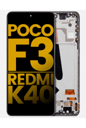DISPLAY POCO F3 / POCO F3 PRO/ REDMI K40 / REDMI K40 PRO / BLACK SHARK 4 ORIGINAL CON MARCO