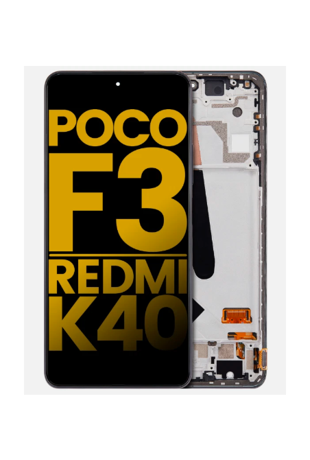 DISPLAY POCO F3 / POCO F3 PRO/ REDMI K40 / REDMI K40 PRO / BLACK SHARK 4 ORIGINAL CON MARCO