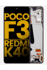 DISPLAY POCO F3 / POCO F3 PRO/ REDMI K40 / REDMI K40 PRO / BLACK SHARK 4 ORIGINAL CON MARCO