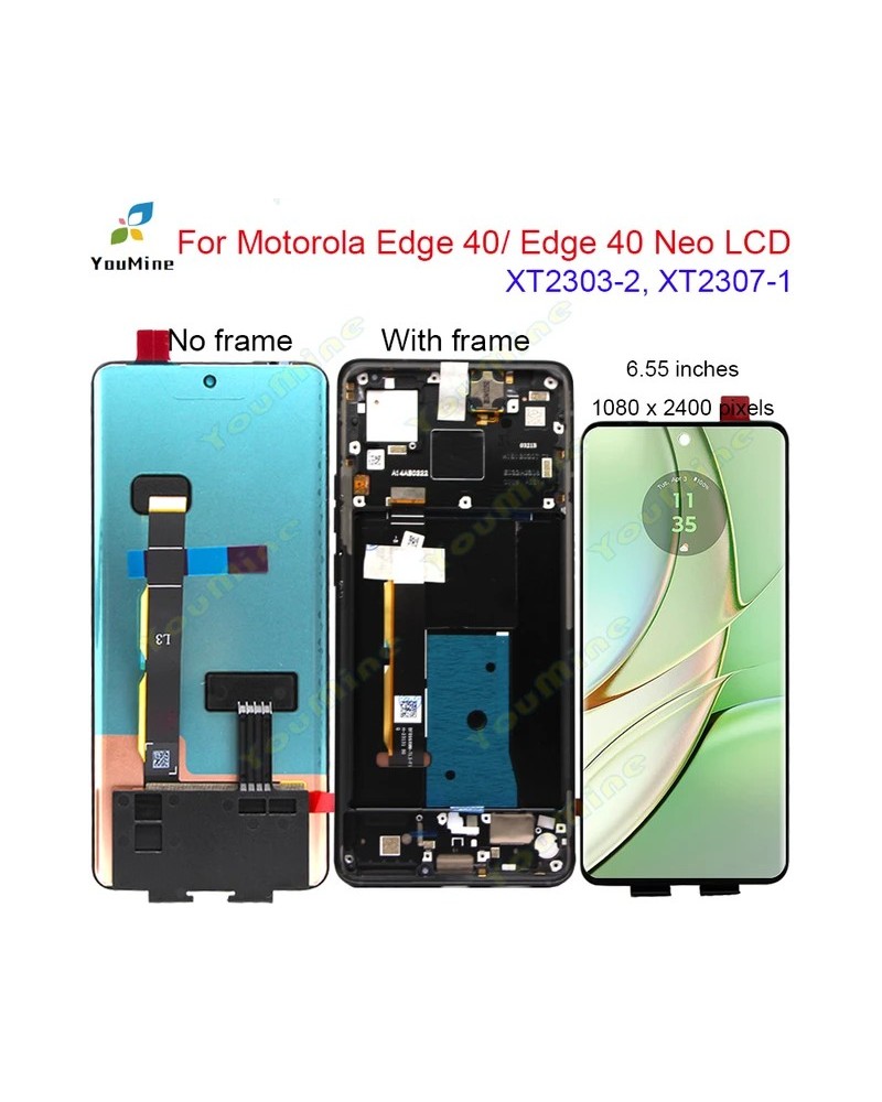 DISPLAY MOTO EDGE 40 NEO ORIGINAL CON MARCO DISPLAY MOTO EDGE 40 NEO ORIGINAL CON MARCO