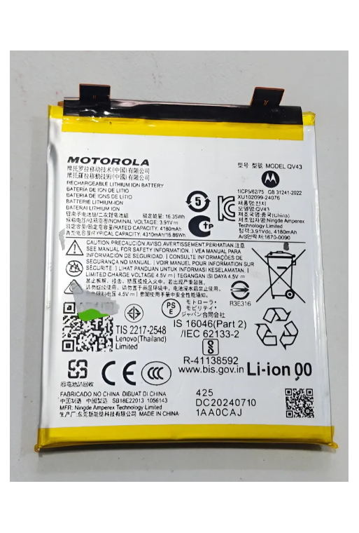 BATERIA MOTOROLA QV43 ORIGINAL MOTO EDGE 50 NEO