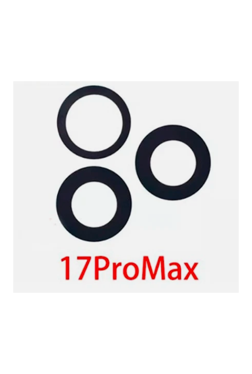 SET CRISTAL DE CAMARAS TRASERA PARA IPHONE 17 PRO / 17 PRO MAX