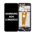 DISPLAY SAMSUNG A04 ORIGINAL CON MARCO