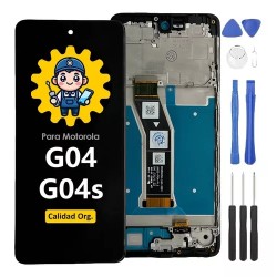 DISPLAY MOTO G04 / MOTO G04S ORIGINAL CON MARCO