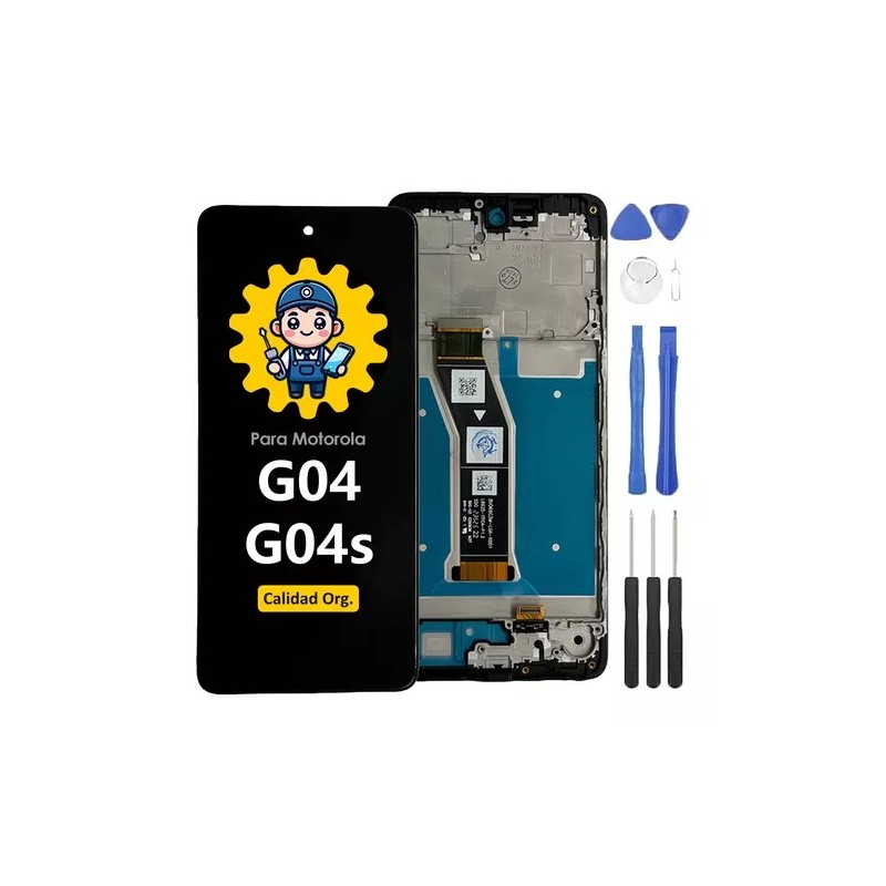 DISPLAY MOTO G04 / MOTO G04S ORIGINAL CON MARCO