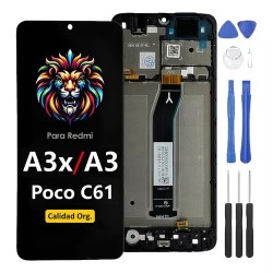 DISPLAY REDMI C61 / REDMI A3 / REDMI A3X ORIGINAL CON MARCO