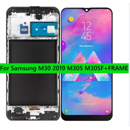 DISPLAY SAMSUNG M30 M31 M21 M30s OLED CON MARCO