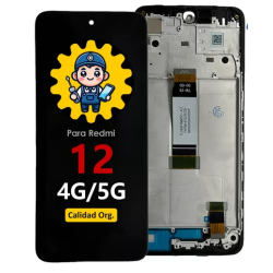 DISPLAY XIAOMI REDMI 12 4G Y 5G ORIGINAL CON MARCO