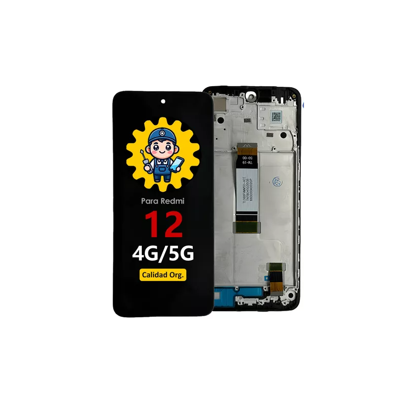 DISPLAY XIAOMI REDMI 12 4G Y 5G ORIGINAL CON MARCO DISPLAY XIAOMI REDMI 12 4G Y 5G ORIGINAL CON MARCO