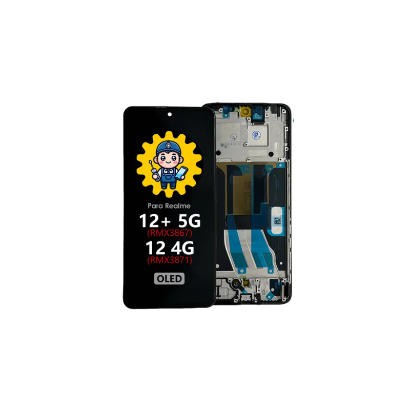 DISPLAY REALME 12 4G / REALME 12 PLUS 5G OLED CON MARCO DISPLAY REALME 12 4G / REALME 12 PLUS 5G OLED CON MARCO